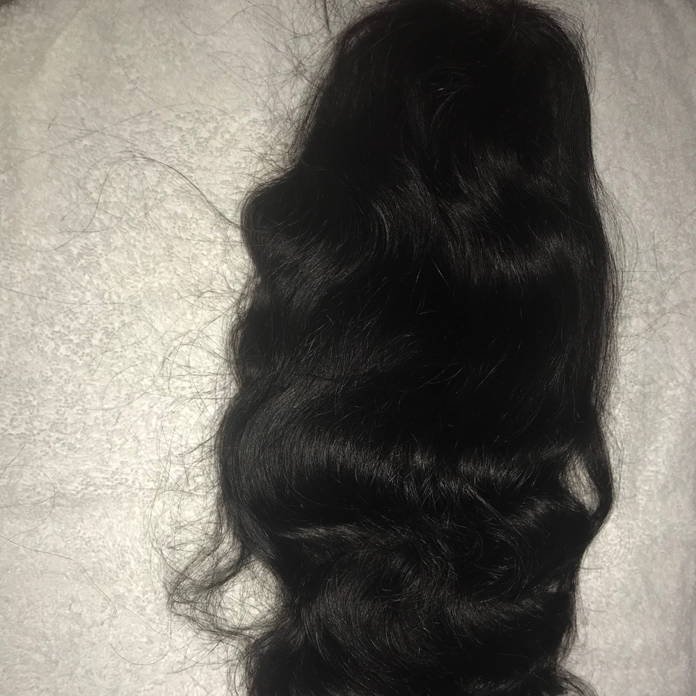 Malaysian body wave lace front wig 12”